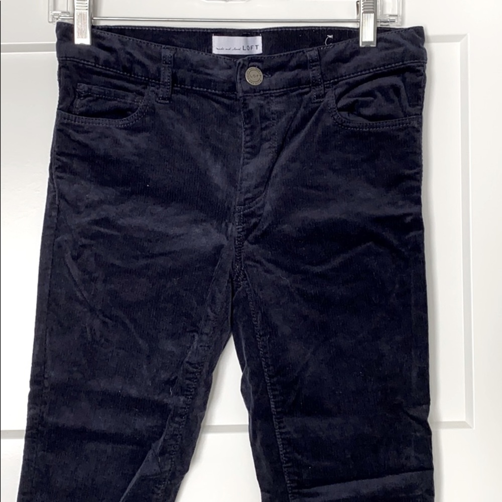 LOFT navy corduroy pants
